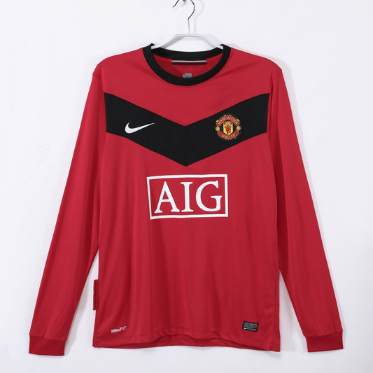 Retro 2010 Man United Home Jersey Long Sleeve