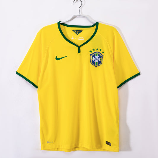 Brazil 2014 Home Kit World Cup Retro Adult Shirt
