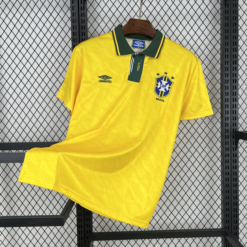 Retro 1991/93 Home Brazil Jersey