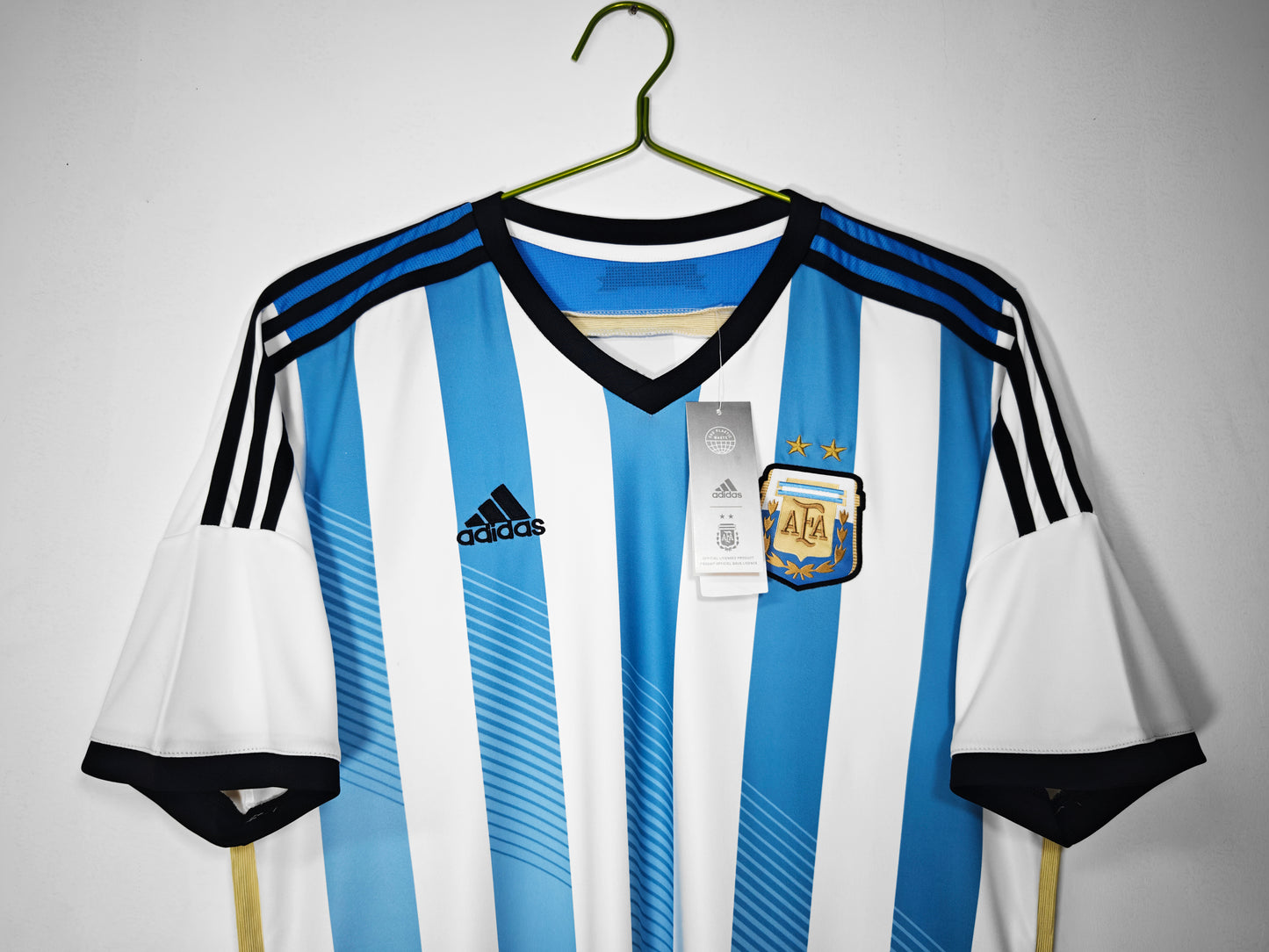 Retro 2014 Argentina Home Kit Soccer Jersey