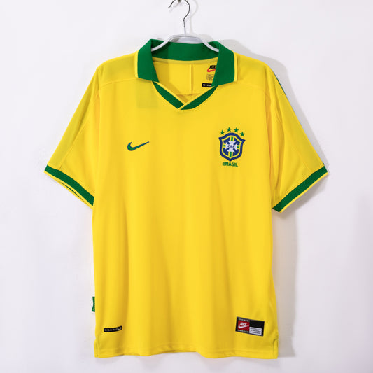 Brazil 1997 Home Kit Retro Adult Football Shirt