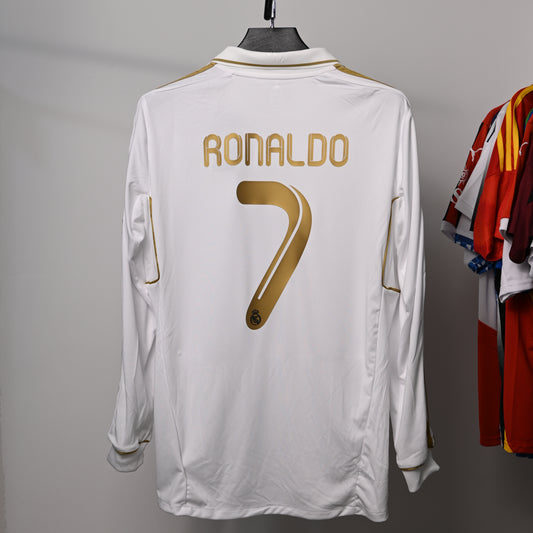 Real Madrid Retro 2011/12 Home kit Long Sleeve RONALDO#7 UCL