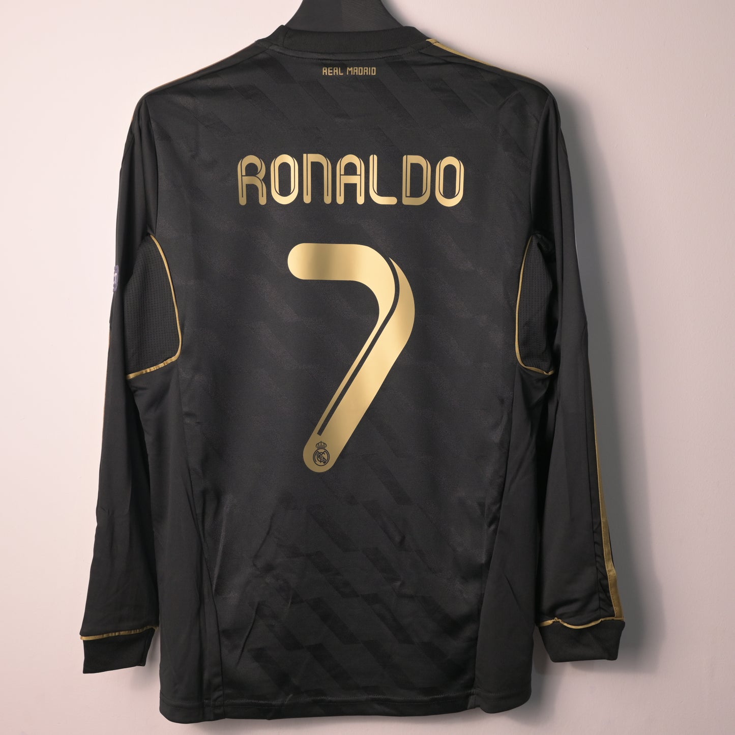 Real Madrid 2011/12 Away Kit Long Sleeve Adult RONALDO #7 UCL