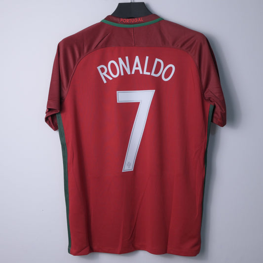 Portugal 2016 Home Kit Retro RONALDO #7 Adult