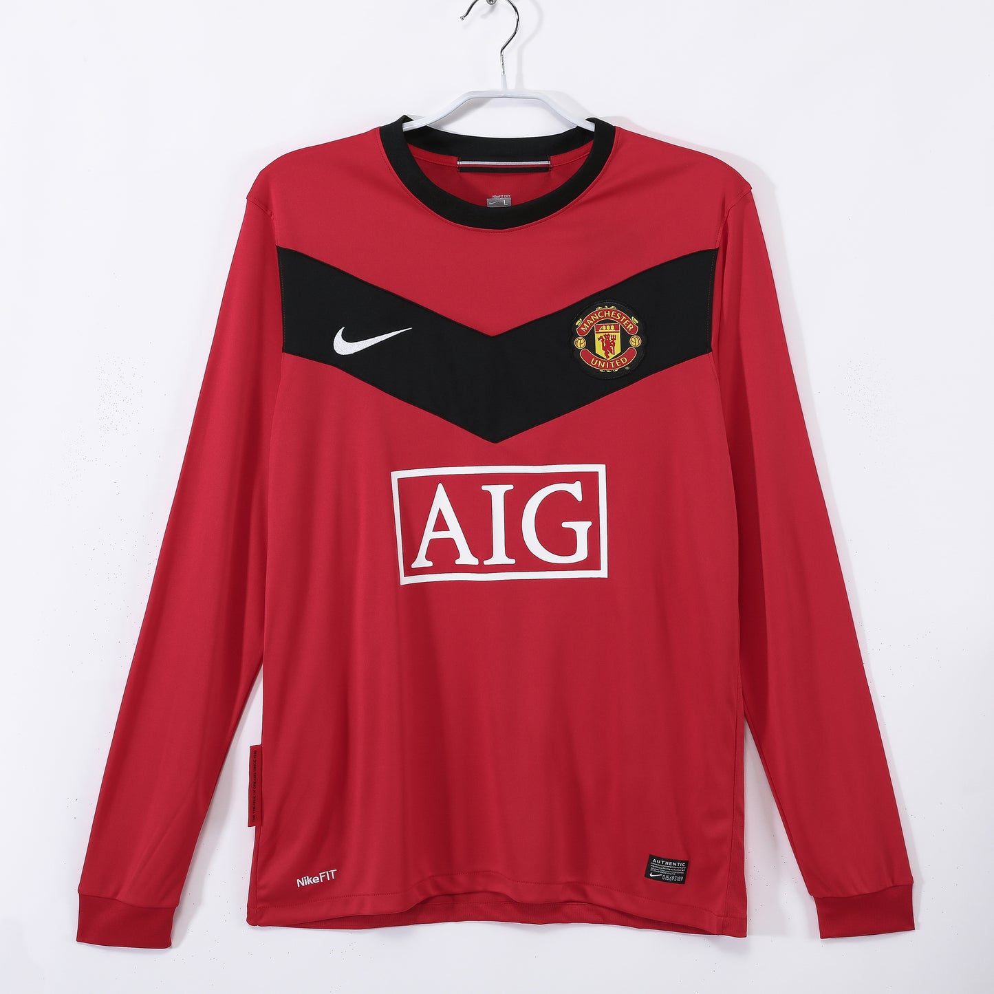 Retro 2010 Man United Home Jersey Long Sleeve