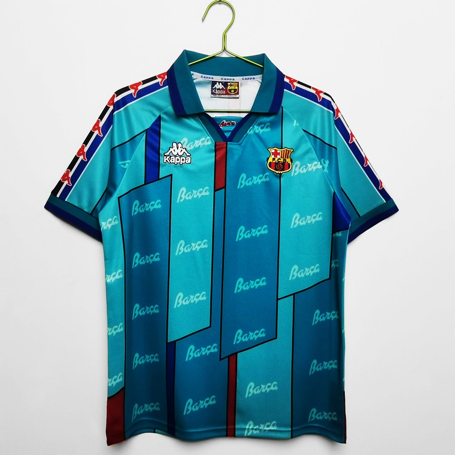 1996/97 season Barcelona away shirt retro soccer jersey