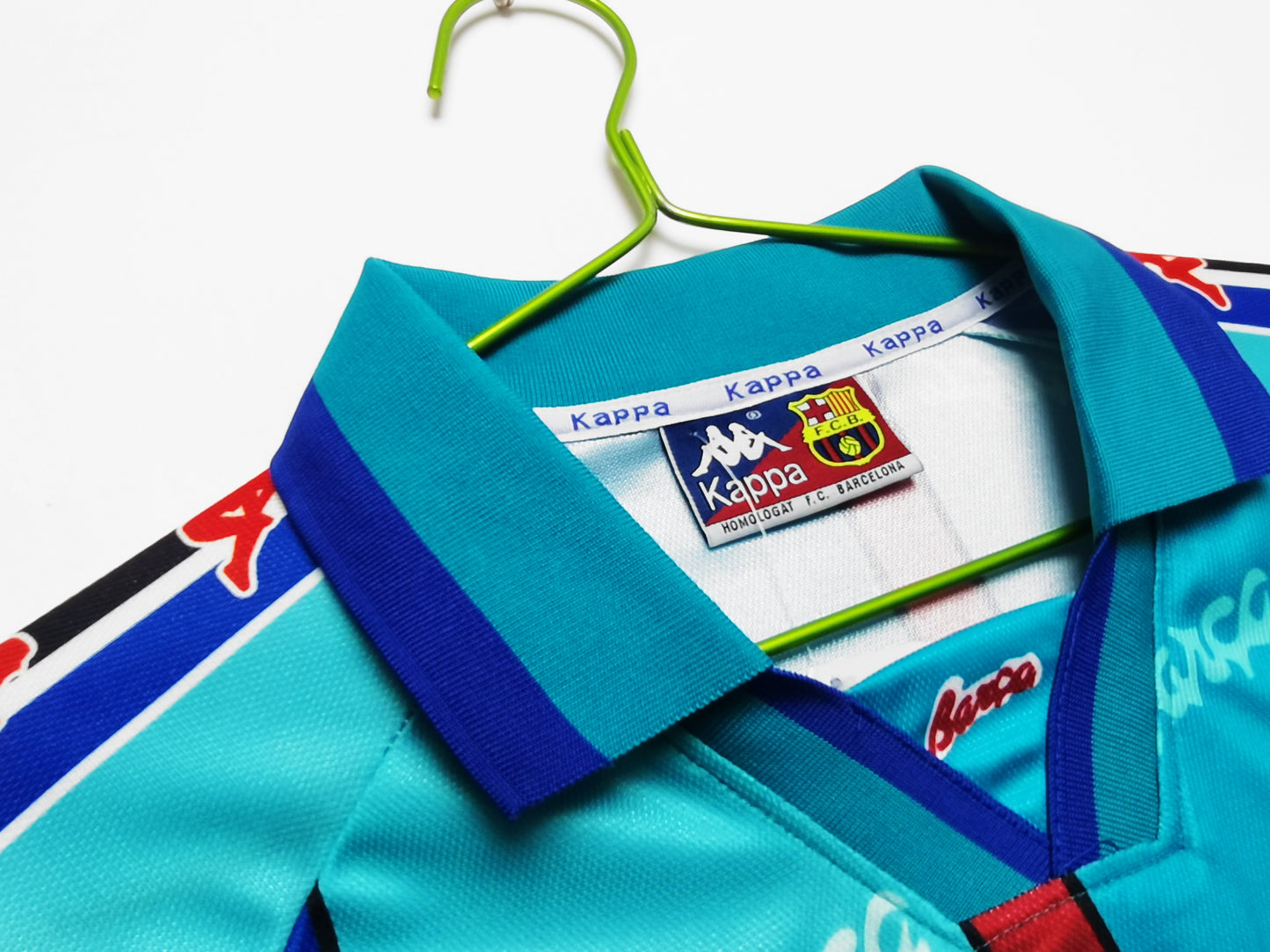 1996/97 season Barcelona away shirt retro soccer jersey