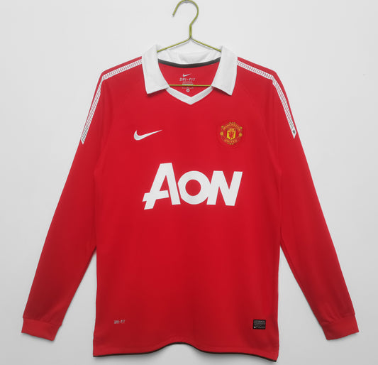 Langärmliges Retro-Heimtrikot 2020/11 von Man United