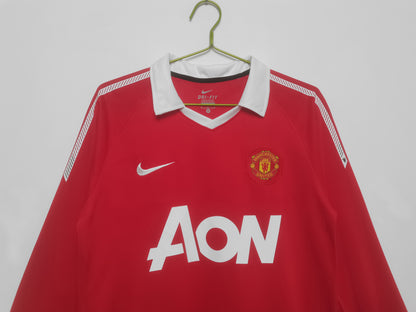 Langärmliges Retro-Heimtrikot 2020/11 von Man United