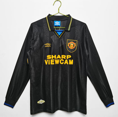 Retro 1993/94 Man United Long Sleeves Away Kit Adult