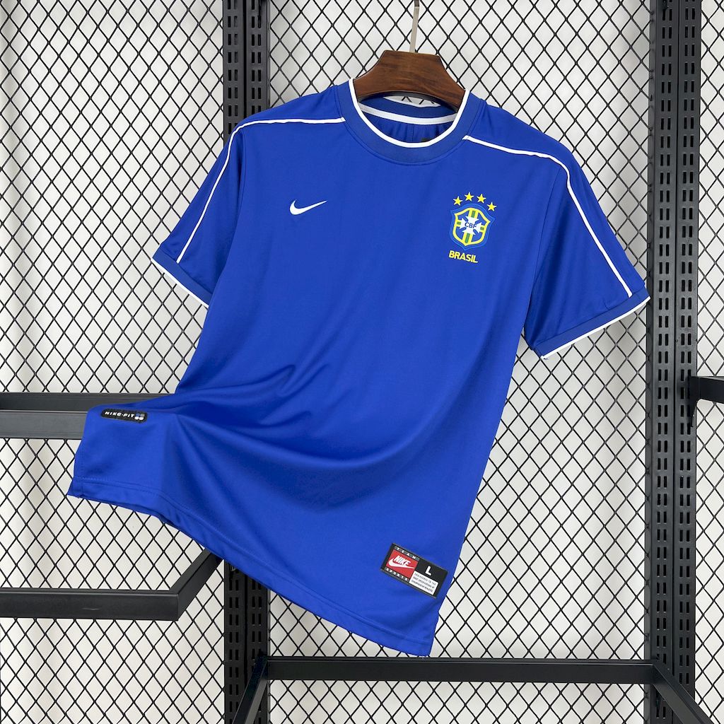 Retro 1998 Brazil  Away Jersey Adult