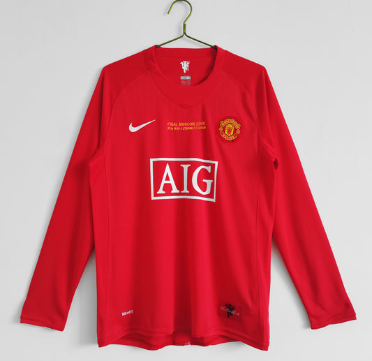 Retro 2007/08 Man United At Home Kit Adult