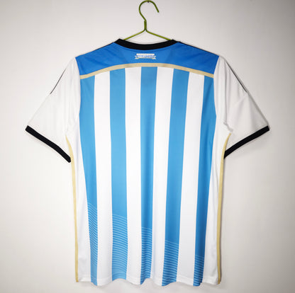 Retro 2014 Argentina Home Kit Soccer Jersey