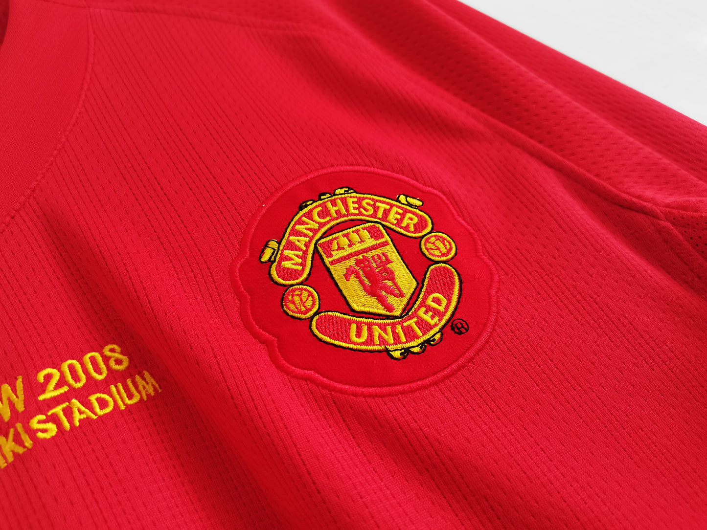 Retro 2007/08 Man United Home Kit Long Sleeve Adult