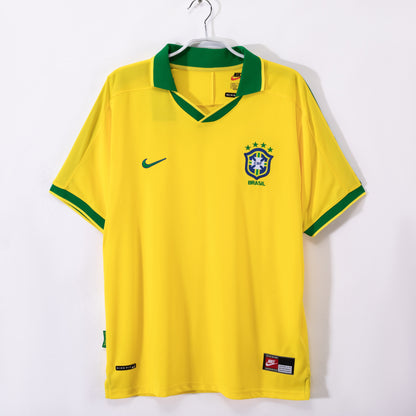 Brazil 1997 Home Kit Retro Adult Football Shirt