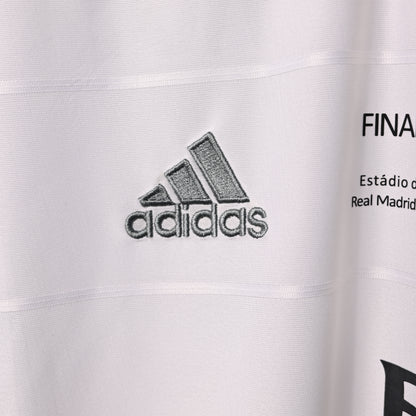 Real Madrid Retro 2013/14 Heimtrikot, langärmlig, SERGIO RAMOS#4 UCL