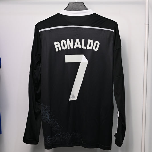 Real Madrid Retro 2014/15 Drittes Trikot, Langarm, RONALDO#7, UCL