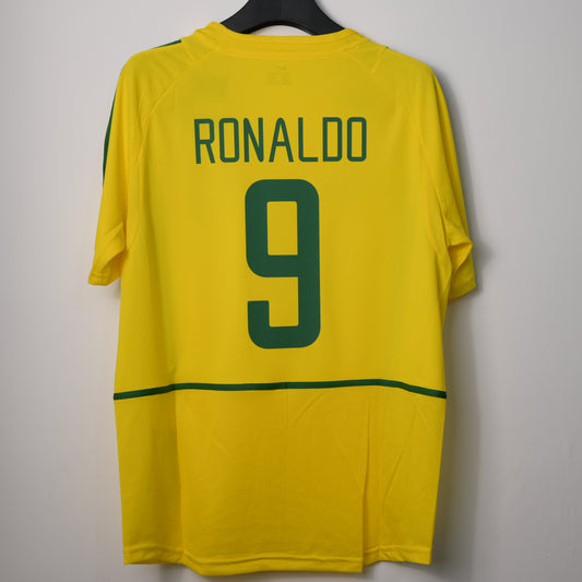 Retro 2002 Brazil Home Jersey RONALDO #9