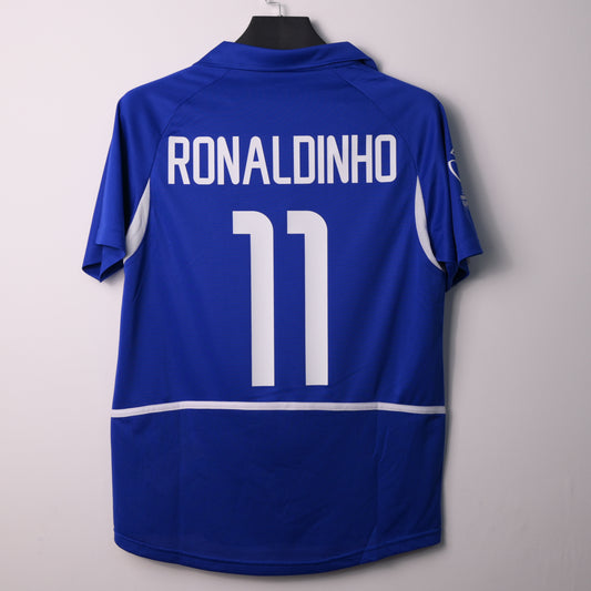 Retro 2002 Brazil Away Jersey RONALDINHO 11