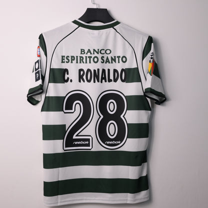Retro 2001/03 Sporting Home Jersey C.RONALDO 28
