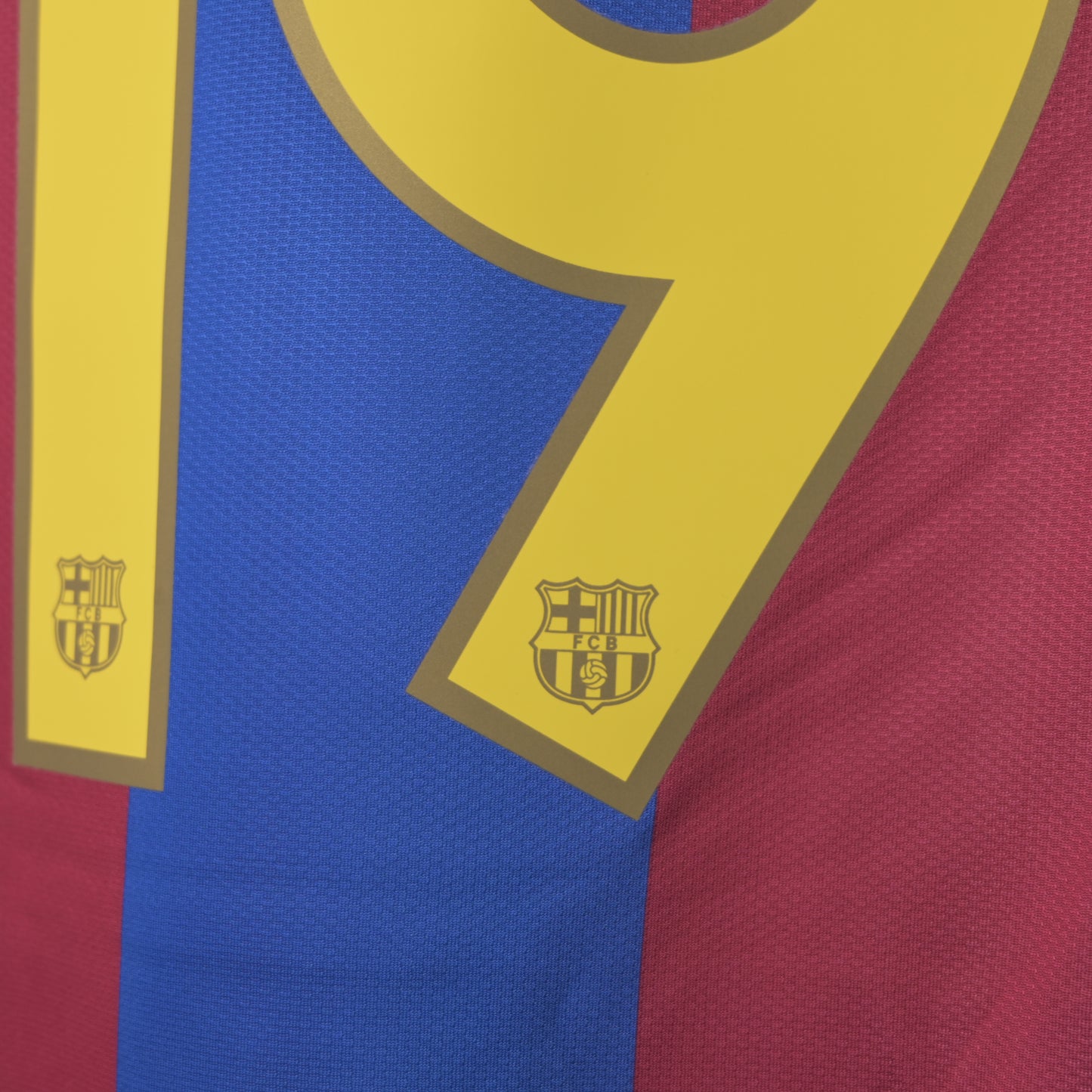 Barcelona 2007/08 Home Kit Long Sleeve Retro MESSI #19 LEP