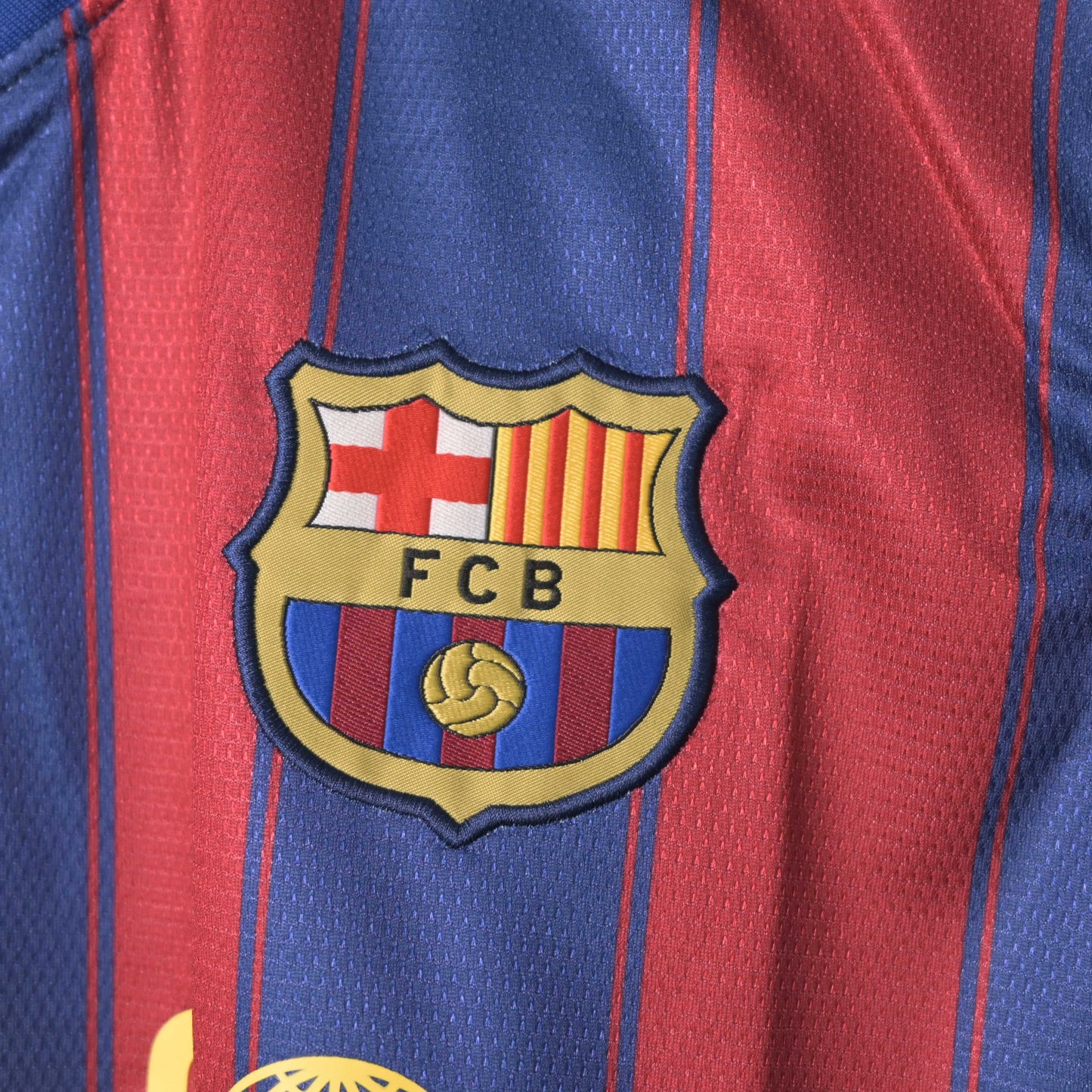 Barcelona 2009/10 Home Kit ETO'O 9 UEFA Patch