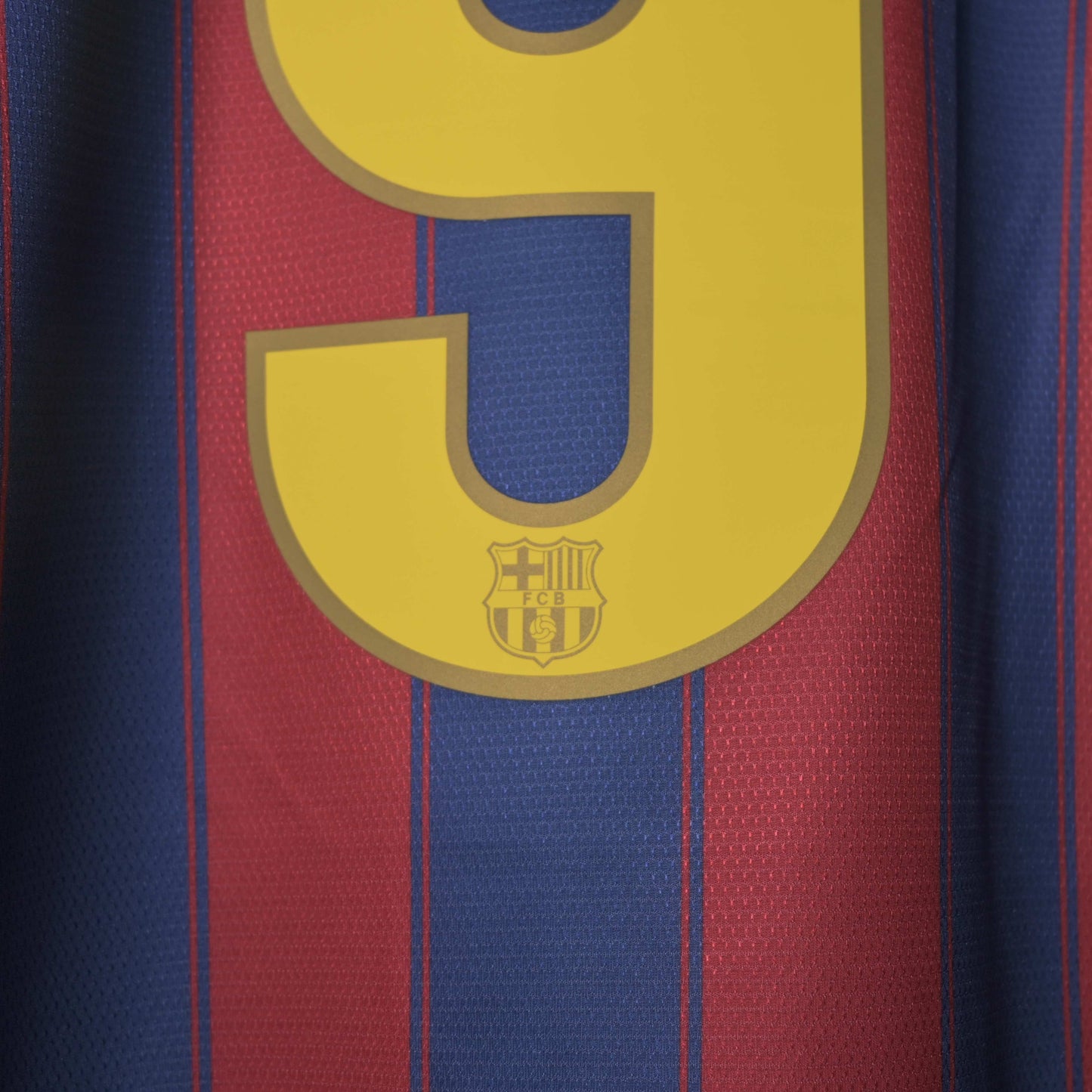 Barcelona 2009/10 Home Kit ETO'O 9 UEFA Patch