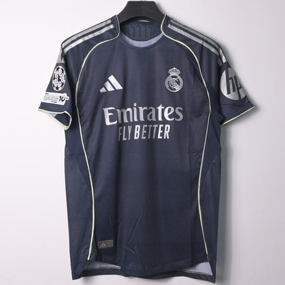 Real Madrid 2025/26 Away Kit Authentic Football Shirt
