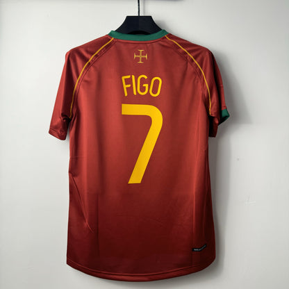 Retro 2006 Portugal Home Kit 7 FIGO
