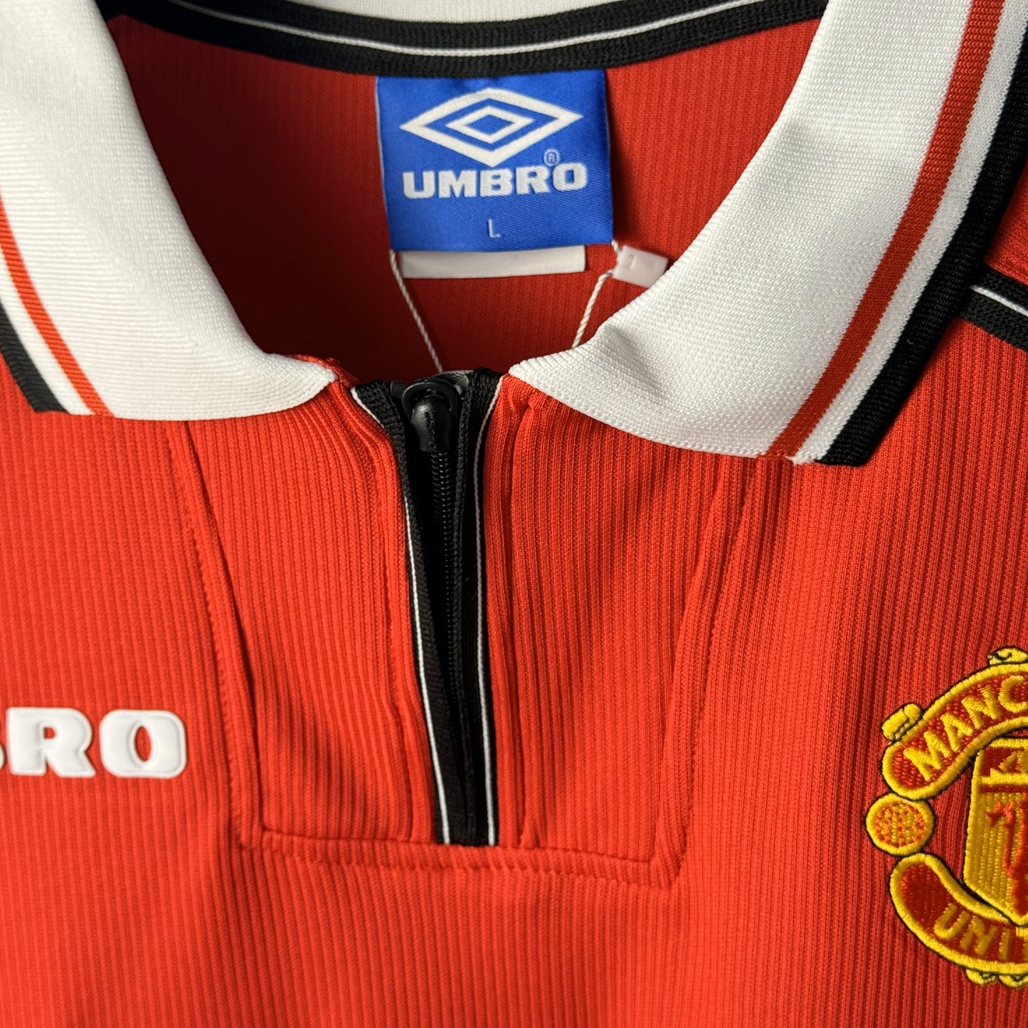 Retro 1998/99 Man United Home Kit 7 BECKHAM