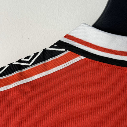 Retro 1998/99 Man United Home Kit 7 BECKHAM